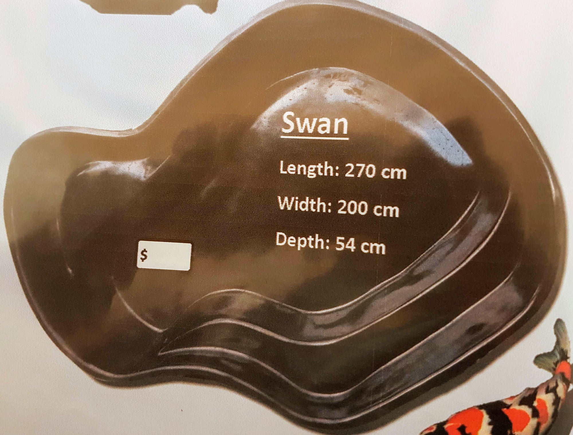 Swan Fibreglass Pond 2700
