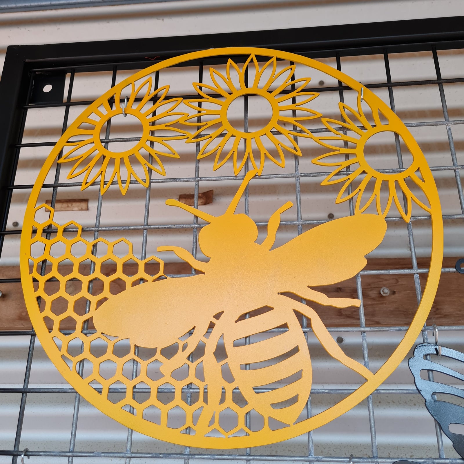 Honey Bee with Flowers Wall Art