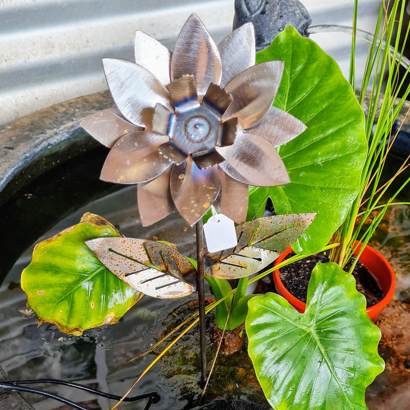 Water Lily Metal Flower