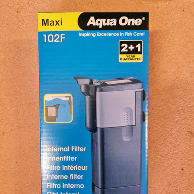 Internal Aquarium Filter - Aqua One Maxi 102F